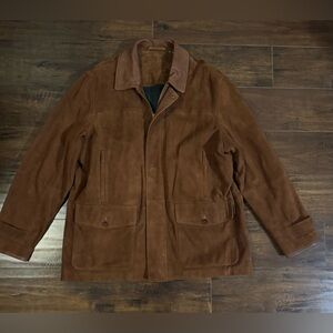 Men’s Orvis Leather Suede Jacket Size XL